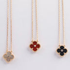 ¡®Lumi¡¯CLOVER 15MM DIAMOND CARNELIAN NECKLACE