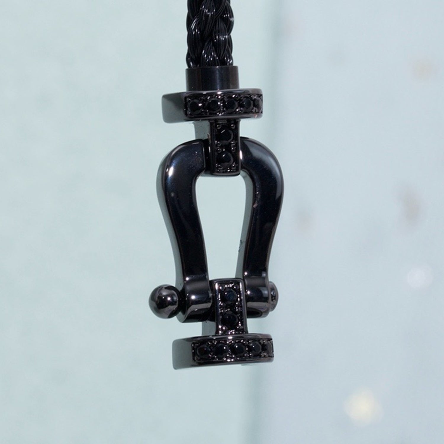 ¡®Lumi¡¯FORCE LARGE SERIES HORSESHOE BLACK SAMURAI BRACELET