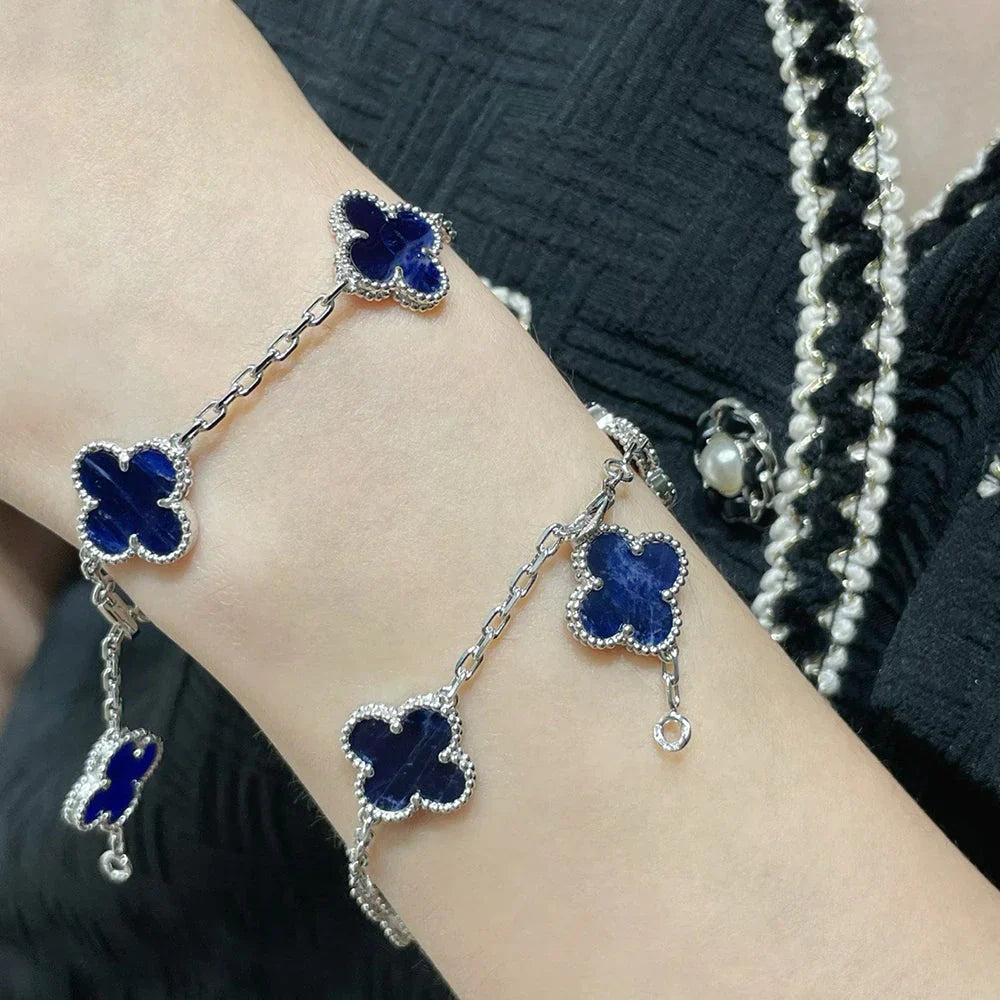 [Lumi jewelry]CLOVER 5 MOTIF PIETERSITE BRACELET COLLECTION