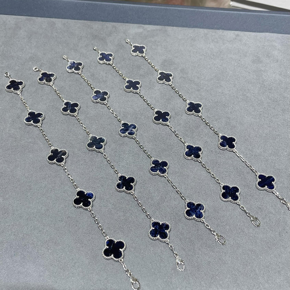 [Lumi jewelry]CLOVER 5 MOTIF PIETERSITE BRACELET COLLECTION