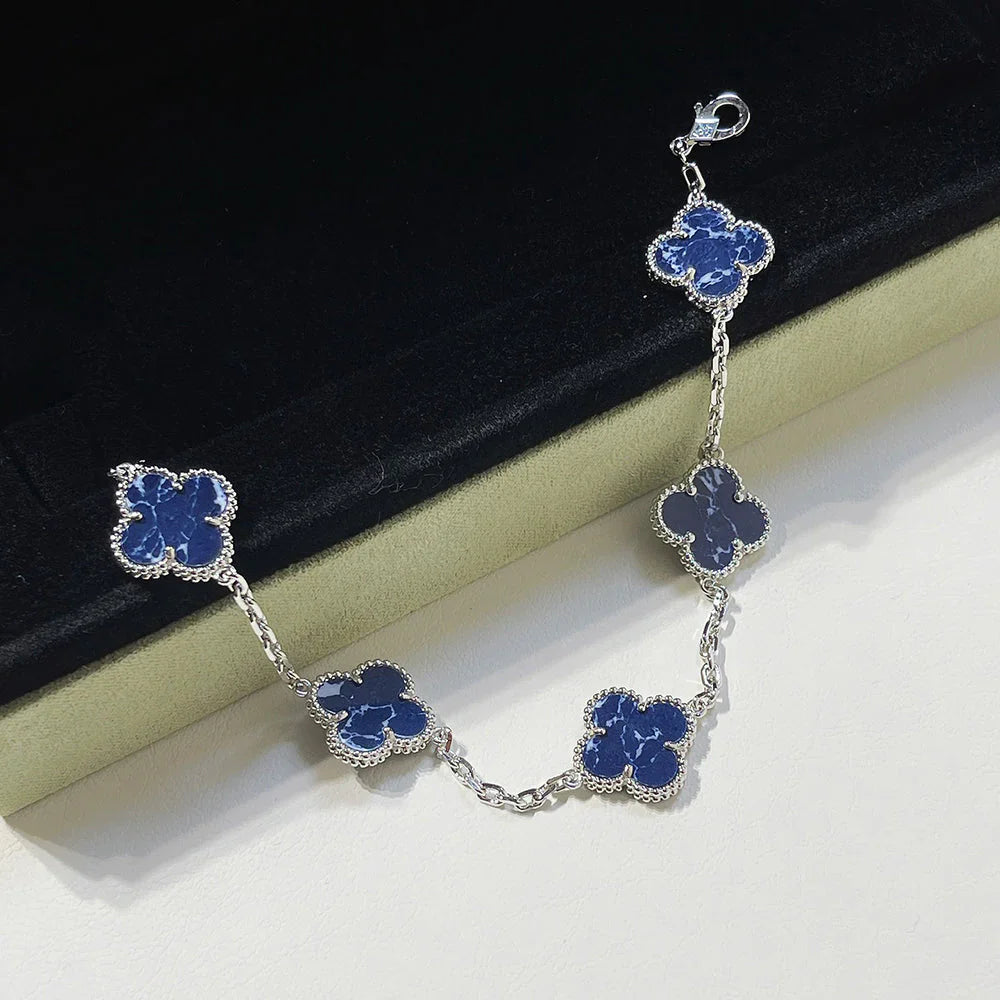 [Lumi jewelry]CLOVER 5 MOTIF PIETERSITE BRACELET COLLECTION