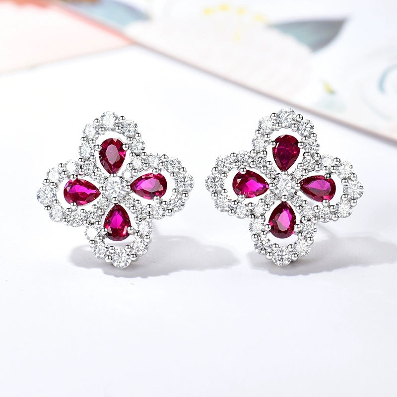 ¡®Lumi¡¯LOOP EARRINGS FULL MOTIF DIAMOND 16MM