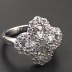 ¡®Lumi¡¯LOOP RING FULL MOTIF DIAMOND 16MM SILVE