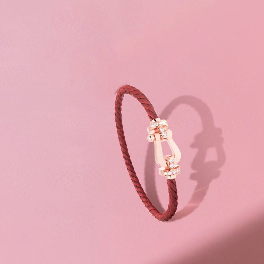 ¡®Lumi¡¯FORCE 10 HALF DIAMOND PINK GOLD RED CORDERI LARGE AND MEDIUM MODEL