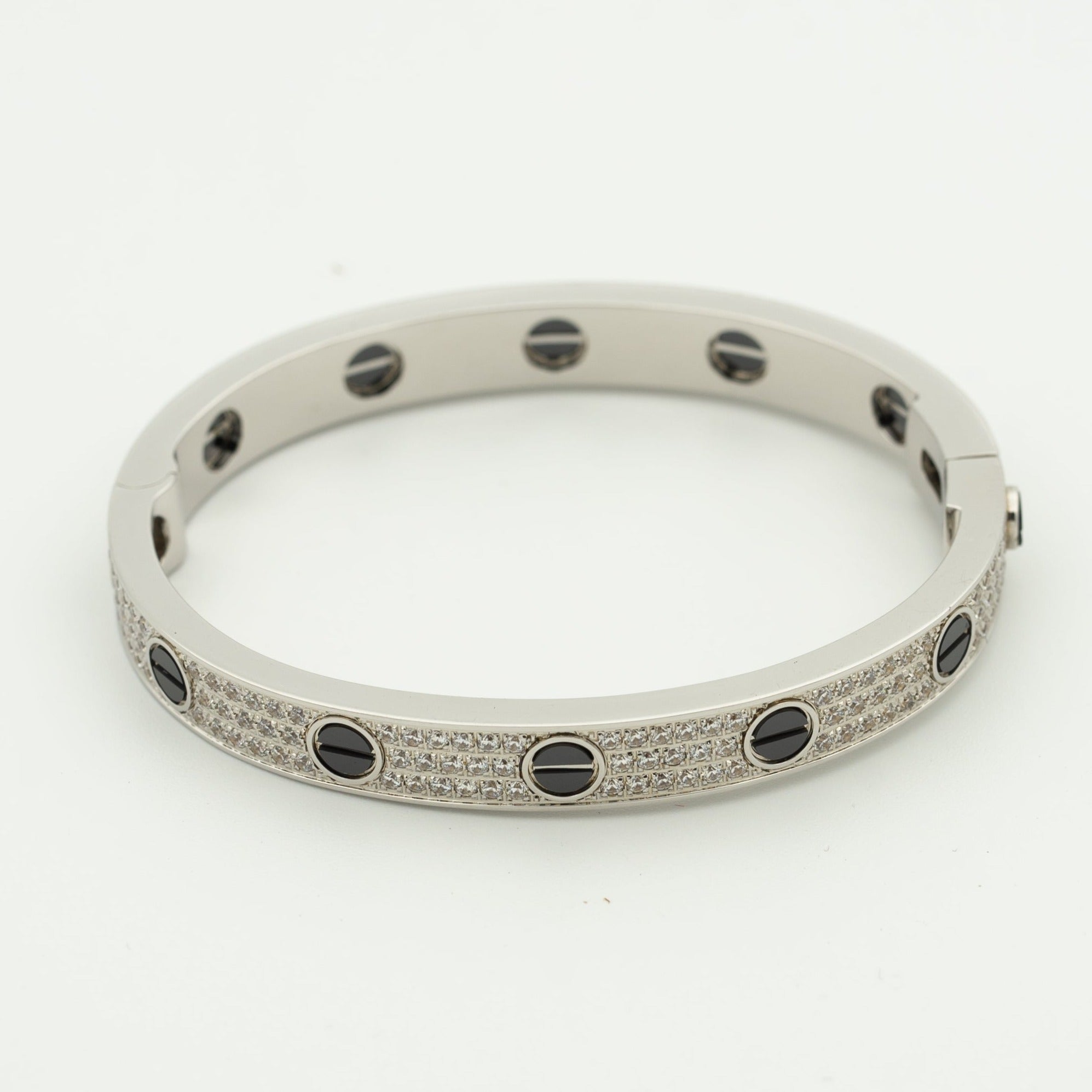 ¡®Lumi¡¯LOVE BRACELET 6.1MM DIAMOND-PAVED CERAMIC