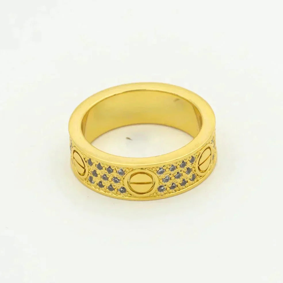 ¡®Lumi¡¯LOVE RING 5.5MM DIAMONDS PAVED
