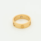¡®Lumi¡¯LOVE RING 5.5MM 3 DIAMONDS PINK GOLD
