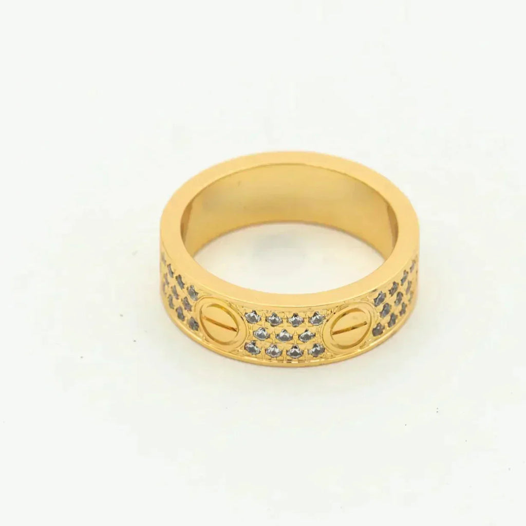 ¡®Lumi¡¯LOVE RING 5.5MM DIAMONDS PAVED