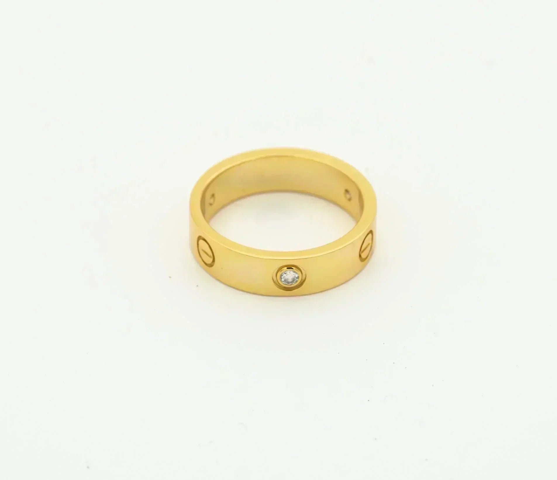 ¡®Lumi¡¯LOVE RING 4MM 1 DIAMOND GOLD