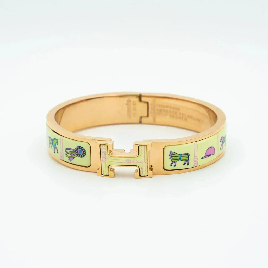 ¡®Lumi¡¯H PINK GOLD BRACELET CREAM CERAMIC