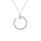 ¡®Lumi¡¯JUSTE NECKLACE SILVER DIAMONDS