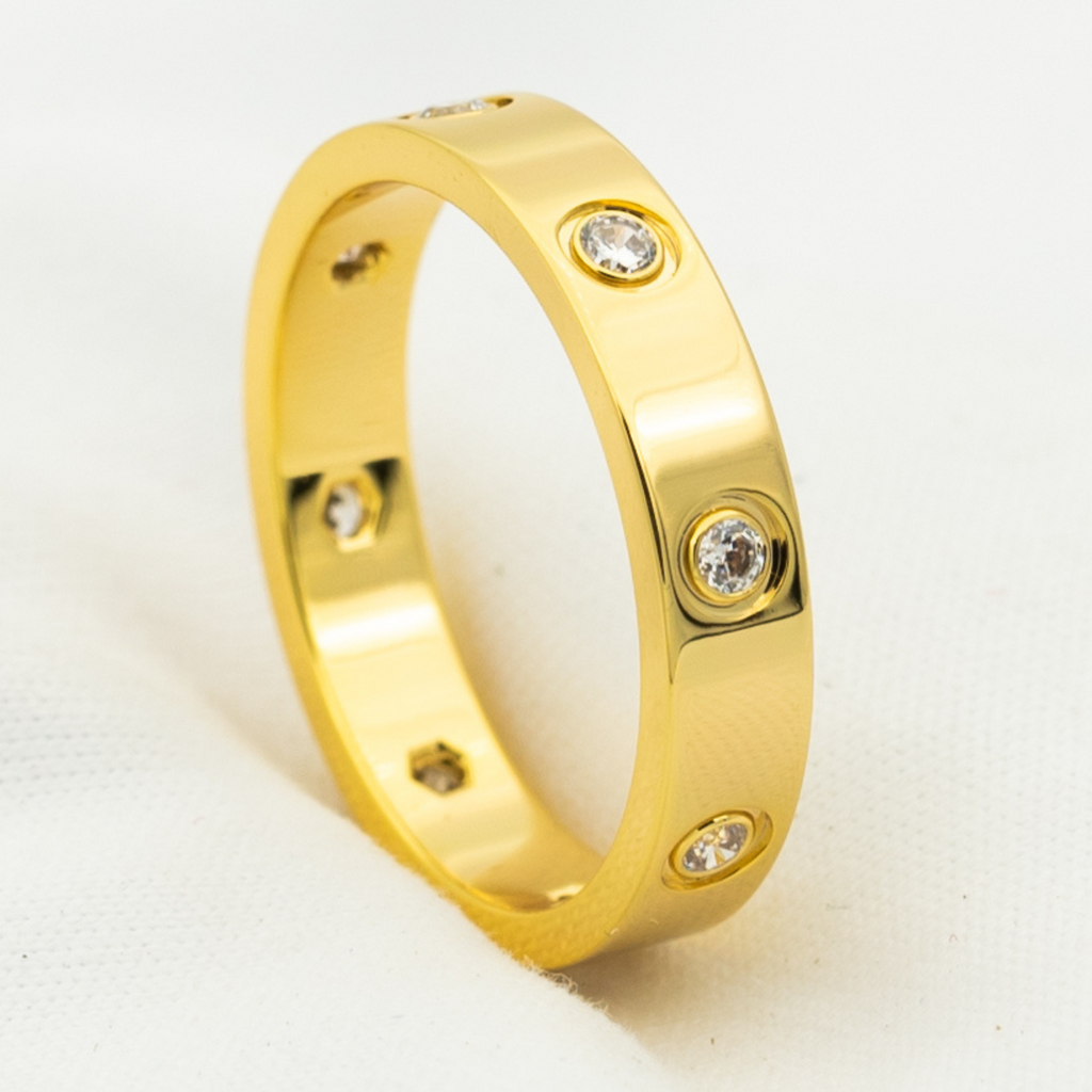 ¡®Lumi¡¯LOVE RING 3.6MM 8 DIAMONDS