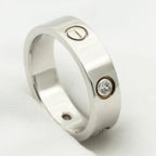 ¡®Lumi¡¯LOVE RING 5.5MM 3 DIAMONDS SILVER