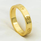 ¡®Lumi¡¯LOVE RING 4MM 1 DIAMOND GOLD