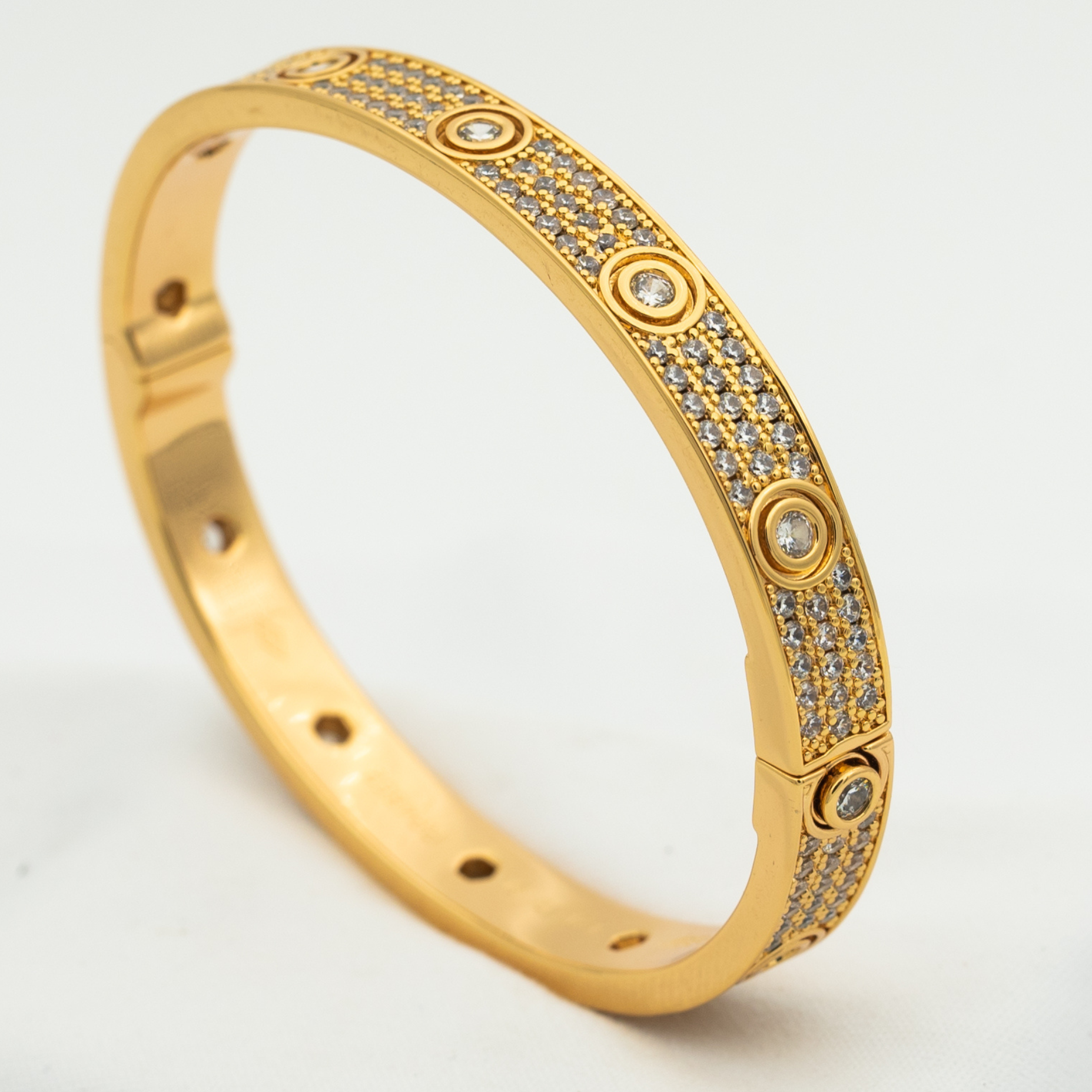¡®Lumi¡¯LOVE BRACELET 6.1MM DIAMOND-PAVED 10 BIG DIAMONDS