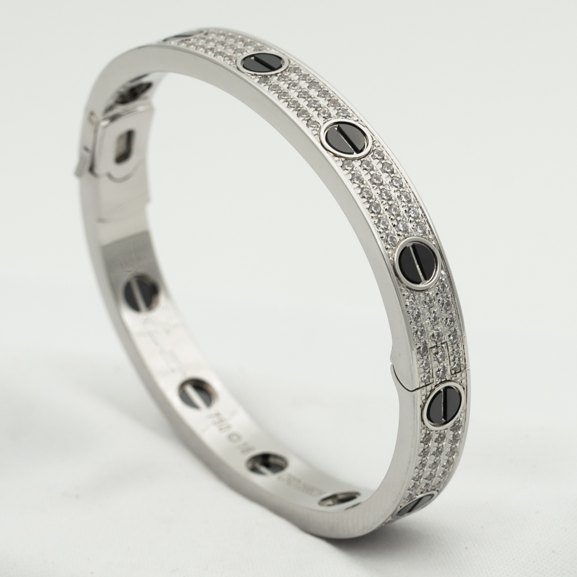 ¡®Lumi¡¯LOVE BRACELET 6.1MM DIAMOND-PAVED CERAMIC