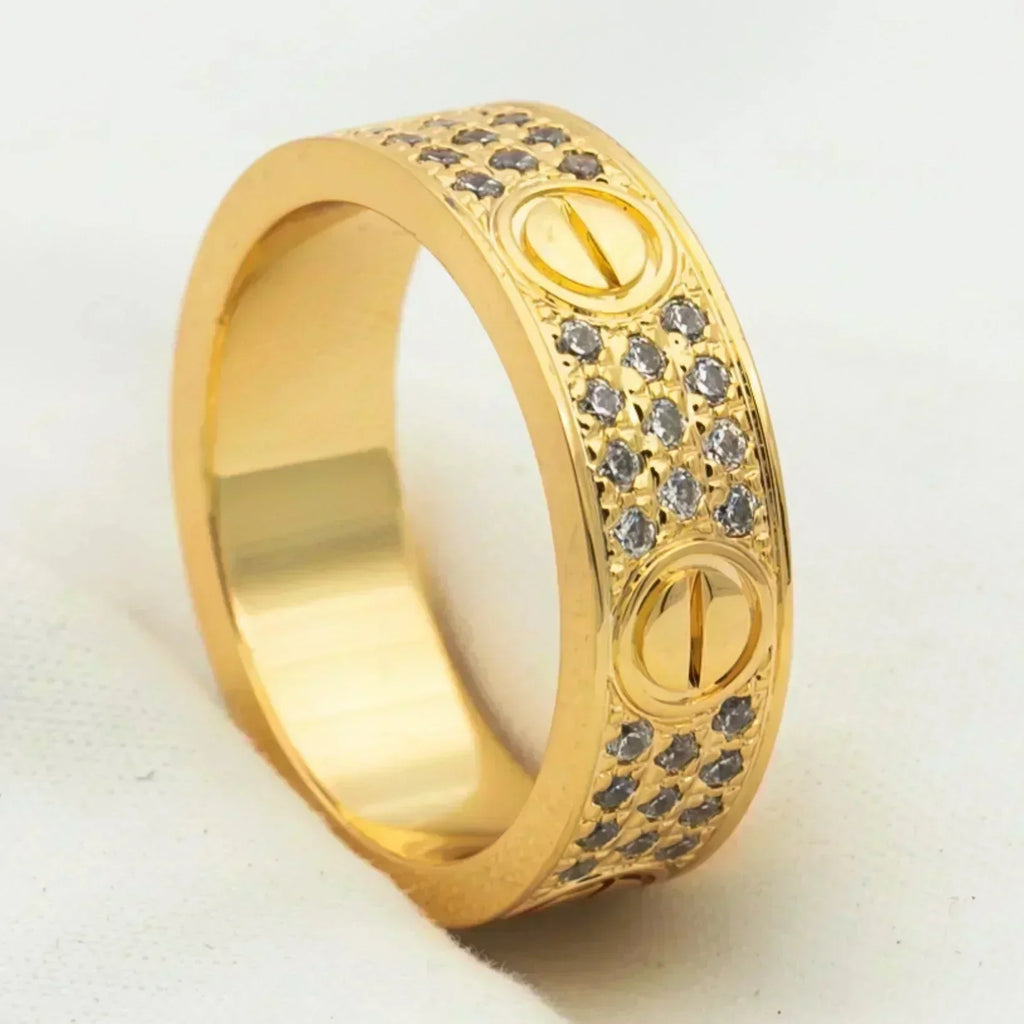 ¡®Lumi¡¯LOVE RING 5.5MM DIAMONDS PAVED