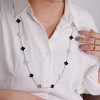 ¡®Lumi¡¯CLOVER 20 MOTIFS ONYX DIAMOND SILVER