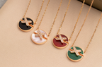 ¡®Lumi¡¯JEUX DE PINK GOLD DIAMOND NECKLACE