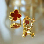 ¡®Lumi¡¯CLOVER MEDIUM 1 MOTIFS CARNELIAN  EARRINGS
