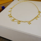 ¡®Lumi¡¯BLOOMING SUPPLE NECKLACE BRASS