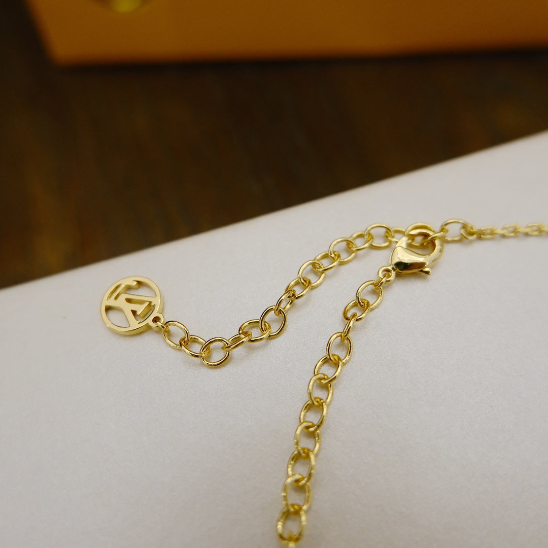 ¡®Lumi¡¯BLOOMING SUPPLE NECKLACE BRASS