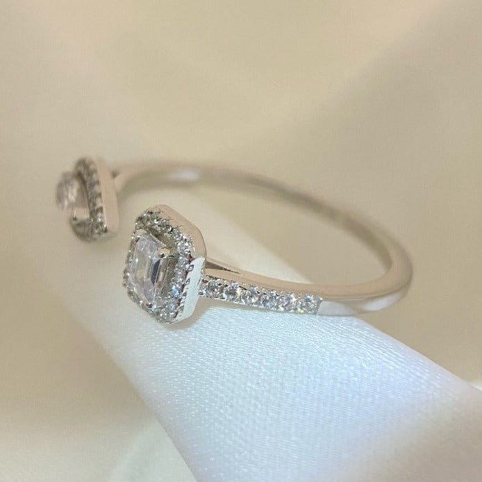 [Imperial Jewelrys]MY TWIN TOI & MOI SILVER DIAMOND RING