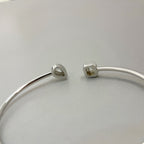 [Imperial Jewelrys]JONC FLEX MY TWIN TOI & MOI SILVER DIAMOND BRACELET