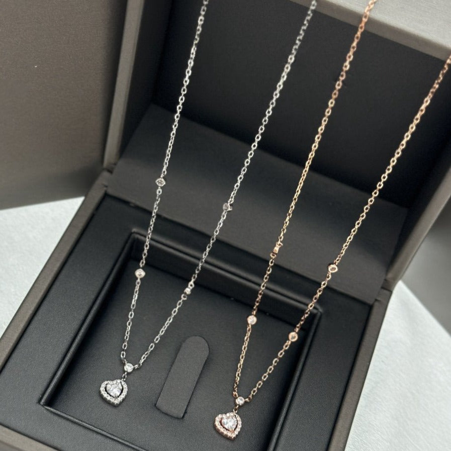 [Imperial Jewelrys]JOY HEART DIAMOND NECKLACE