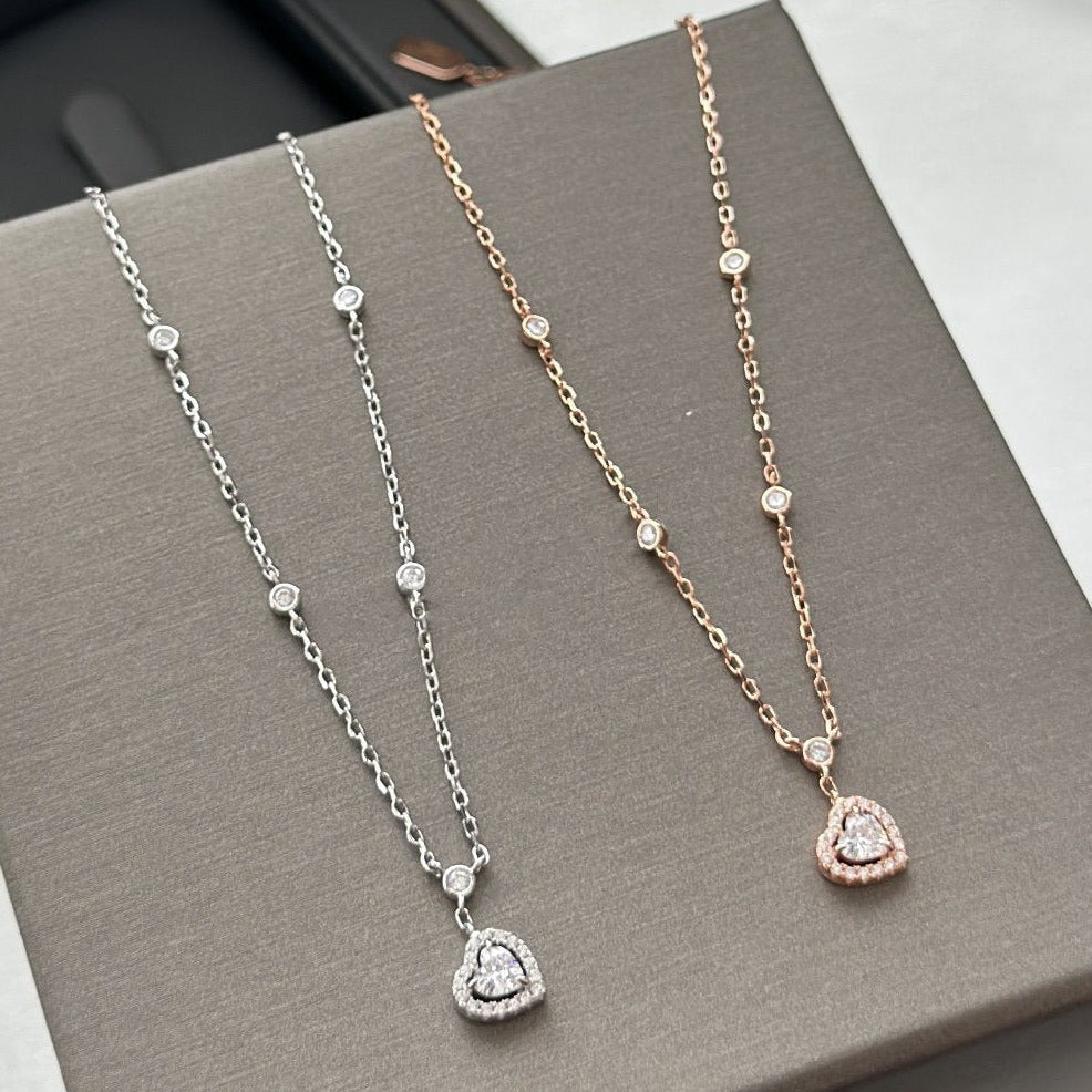 [Imperial Jewelrys]JOY HEART DIAMOND NECKLACE