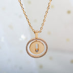 [Imperial Jewelrys]LUCKY MOVE PM NECKLACE PINK GOLD DIAMOND