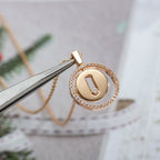 [Imperial Jewelrys]LUCKY MOVE PM NECKLACE PINK GOLD DIAMOND