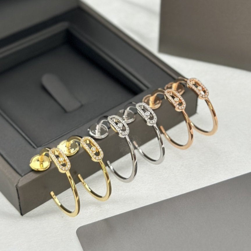 [Imperial Jewelrys]CREOLES MOVE UNO PM DIAMOND EARRINGS