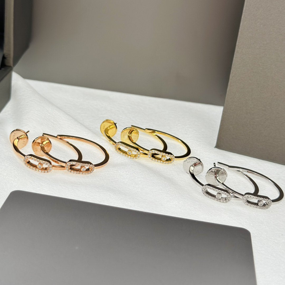 [Imperial Jewelrys]CREOLES MOVE UNO PM DIAMOND EARRINGS