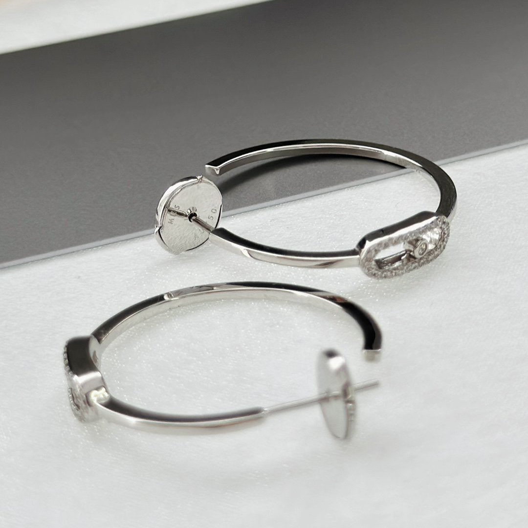 [Imperial Jewelrys]CREOLES MOVE UNO PM DIAMOND EARRINGS