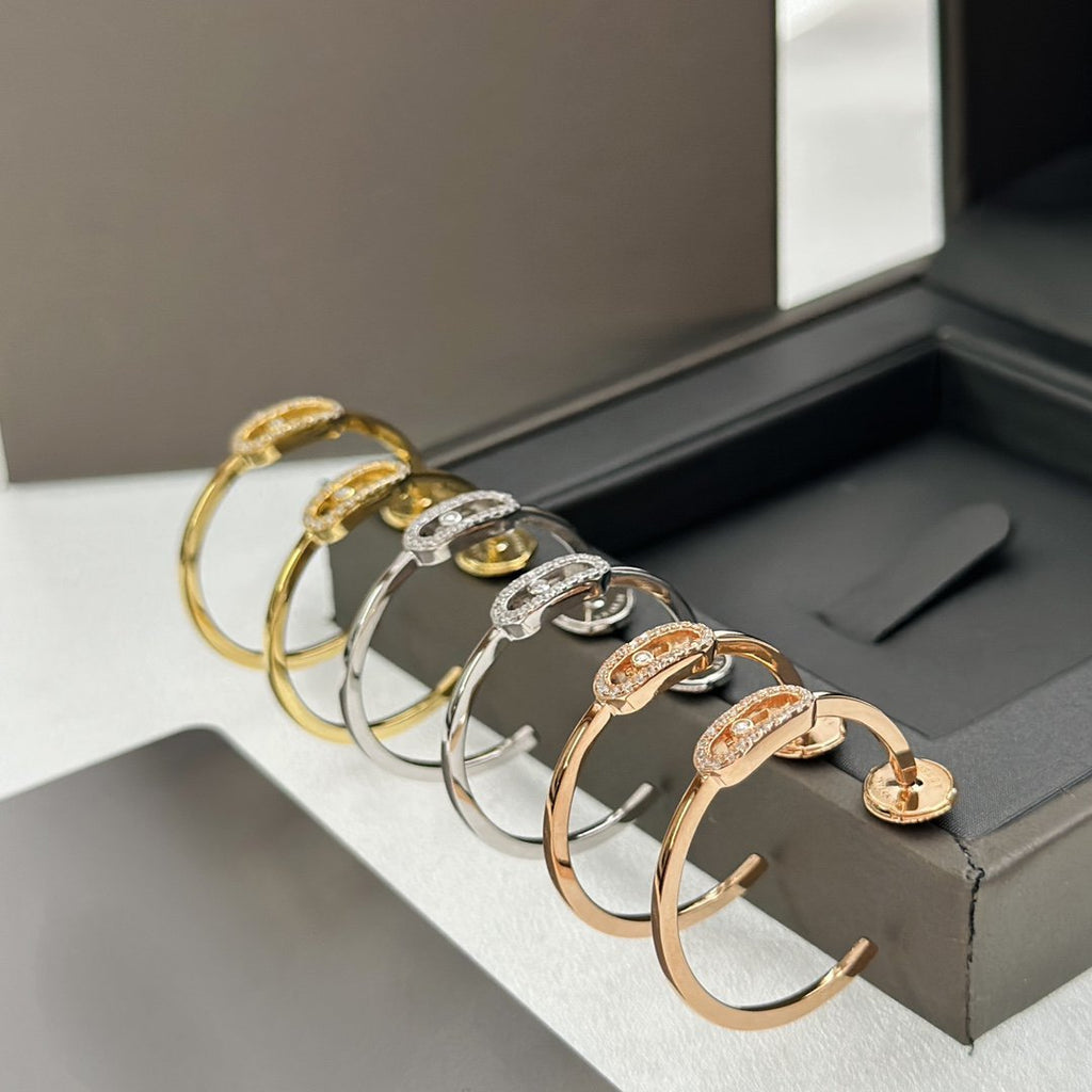 [Imperial Jewelrys]CREOLES MOVE UNO PM ダイヤモンドイヤリング