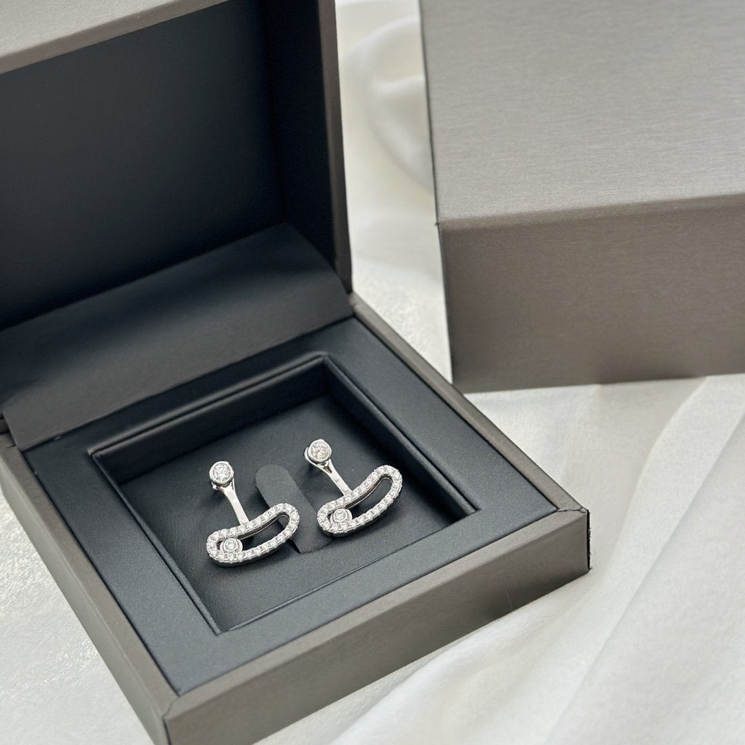 [Imperial Jewelrys]MOVE UNO SILVER DIAMOND EARRINGS