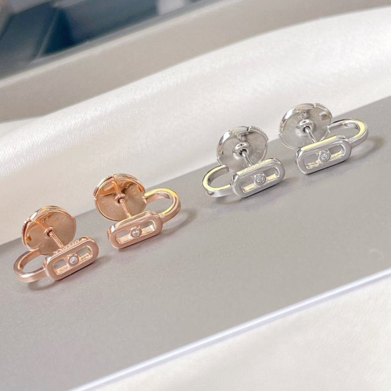 [インペリアル ジュエリー] CREOLES MOVE UNO MINI ダイヤモンド イヤリング