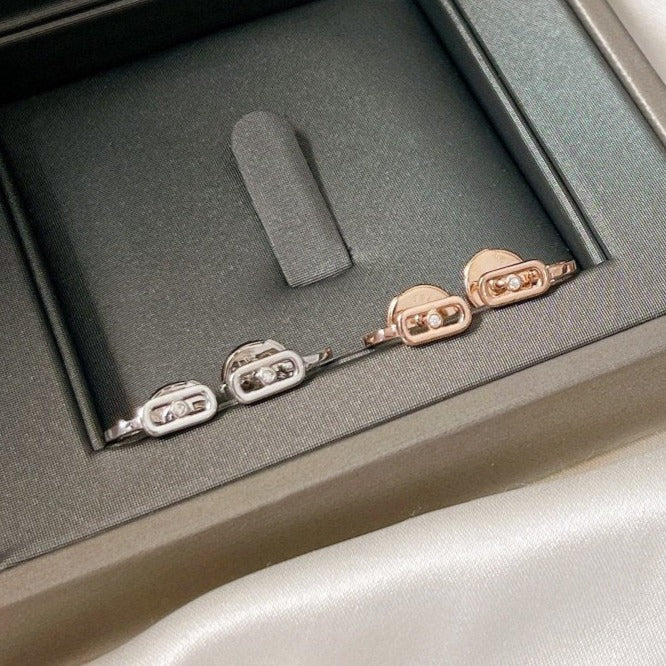 [Imperial Jewelrys]CREOLES MOVE UNO MINI 1 DIAMOND EARRINGS