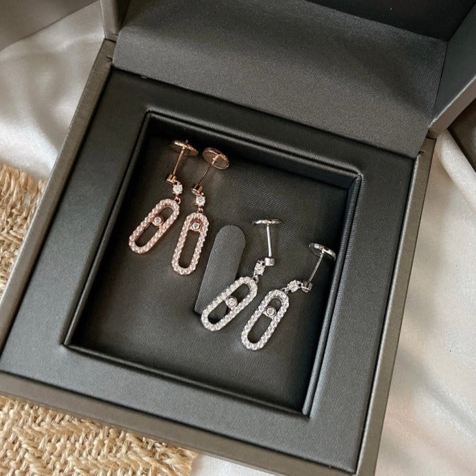 [Imperial Jewelrys]DORMEUSES MOVE UNO DIAMOND EARRINGS