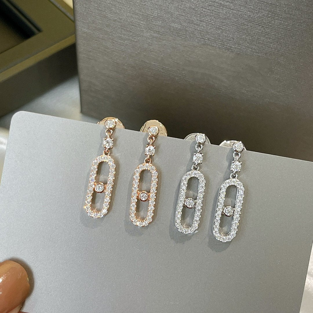 [Imperial Jewelrys]DORMEUSES MOVE UNO DIAMOND EARRINGS