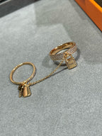 ¡®Lumi¡¯HM KELLY CLOCHETTE DOUBLE RING IN  WITH DIAMONDS