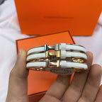 ¡®Lumi¡¯CLASSIC HM CLIC WHITE 8MM ENAMEL BRACELET