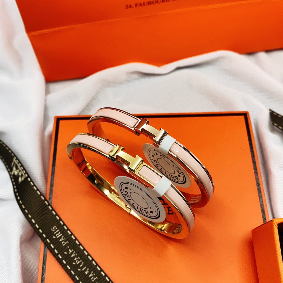 ¡®Lumi¡¯CLASSIC HM CLIC  PINK 8MM ENAMEL BRACELET