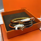 ¡®Lumi¡¯CLASSIC HM CLIC BLACK 8MM ENAMEL BRACELET