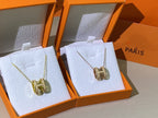 ¡®Lumi¡¯HM CLIC YELLOW ENAMEL GOLD NECKLACE