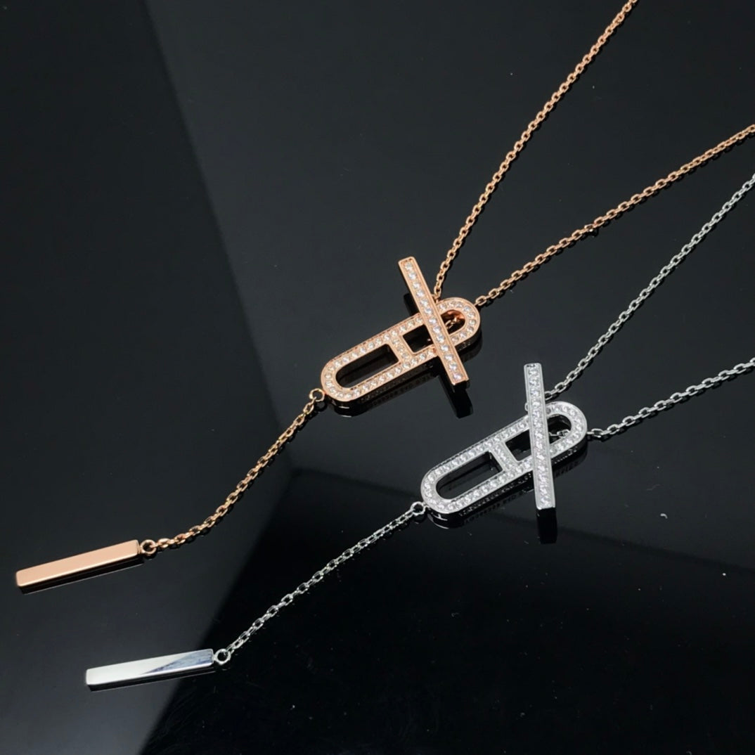 ¡®Lumi¡¯HM NECKLACE PLATINUM ROSE GOLD DIAMOND