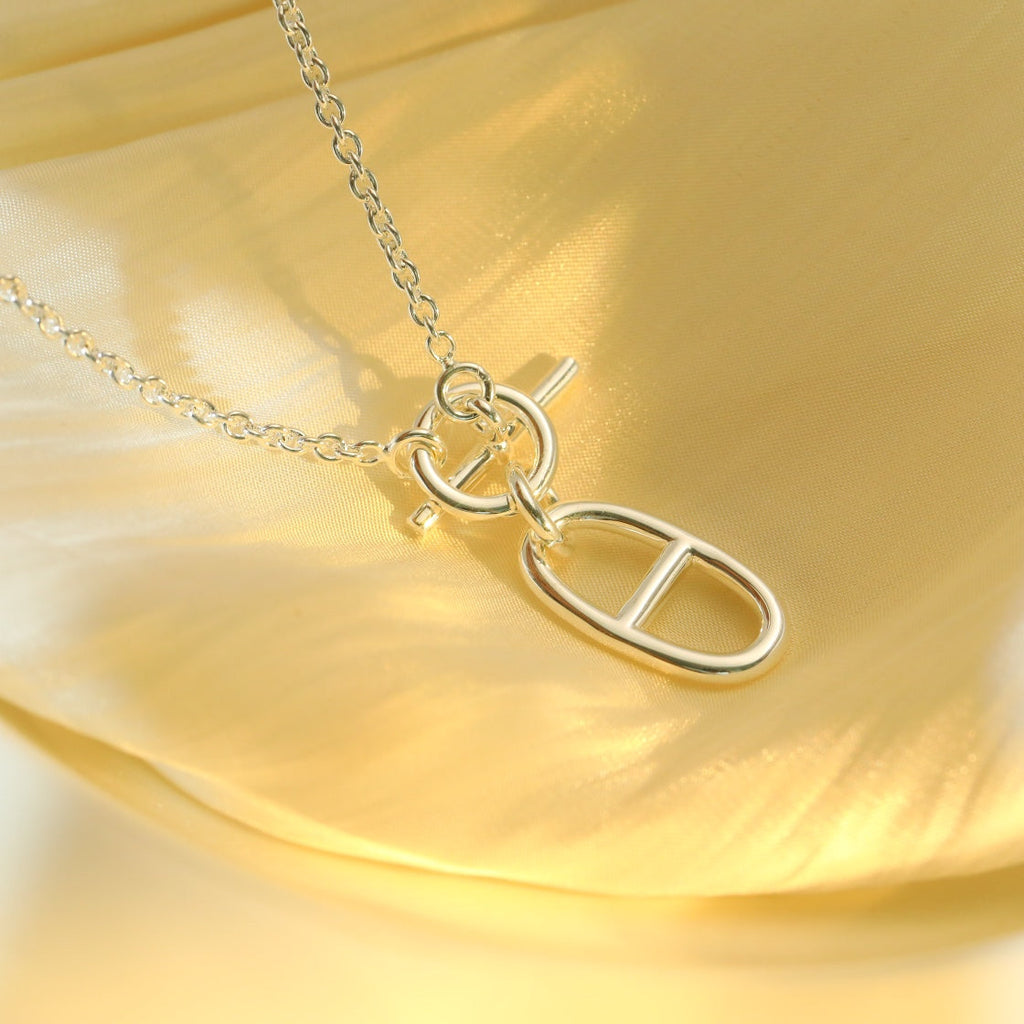 ¡®Lumi¡¯HM CHAINE D'ANCRE PENDANT NECKLACE STERLING SILVER