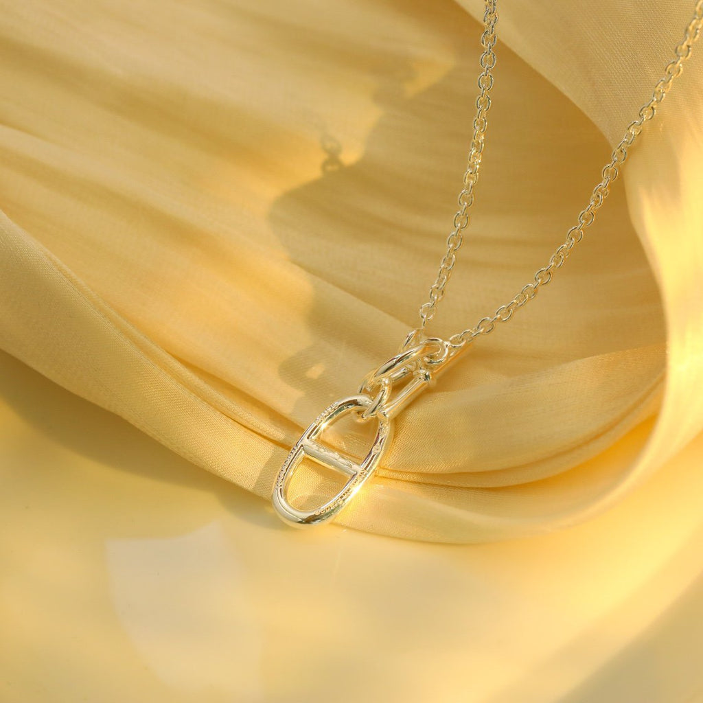 ¡®Lumi¡¯HM CHAINE D'ANCRE PENDANT NECKLACE STERLING SILVER