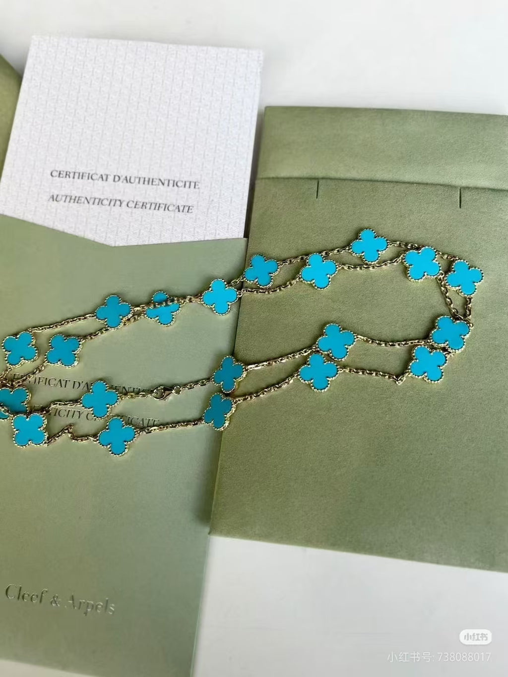 ¡®Lumi¡¯CLOVER 10 MOTIFS Turquoise EYE NECKLACE